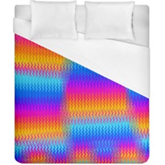 Psychedelic Rainbow Heat Waves Duvet Cover Single Side (double Size)