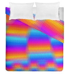 Psychedelic Rainbow Heat Waves Duvet Cover (full/queen Size) by KirstenStar