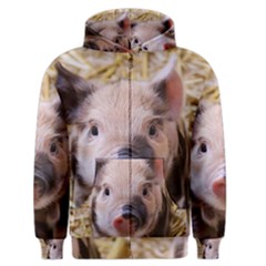 Sweet Piglet Men s Zipper Hoodies