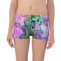 Abstract Music  Reversible Boyleg Bikini Bottoms