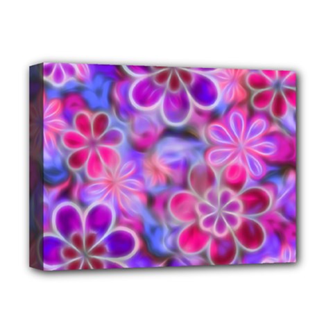 Pretty Floral Painting Deluxe Canvas 16  X 12  