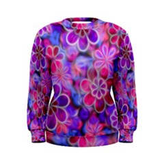 Pretty Floral Painting Women s Sweatshirts