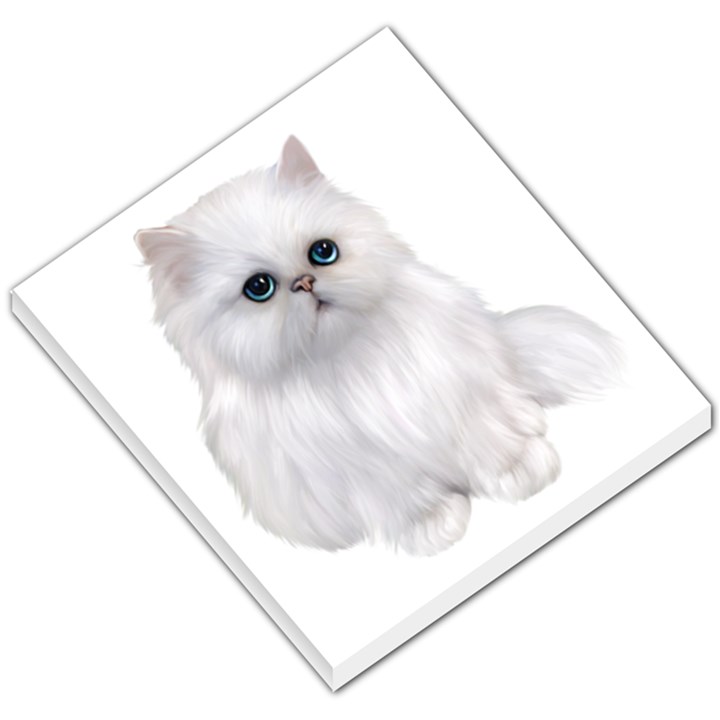 White Persian Cat Clipart Small Memo Pads