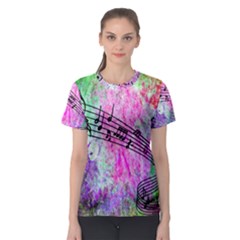 Abstract Music 2 Women s Sport Mesh Tees