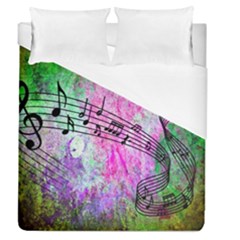 Abstract Music 2 Duvet Cover Single Side (full/queen Size)