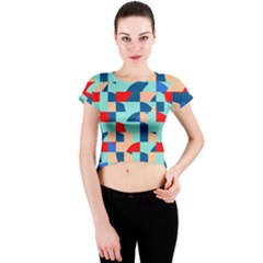 Miscellaneous Shapes Crew Neck Crop Top by LalyLauraFLM