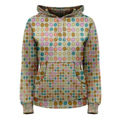 Retro Dots Pattern Pullover Hoodie by LalyLauraFLM