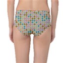 Retro dots pattern Mid-Waist Bikini Bottoms View2