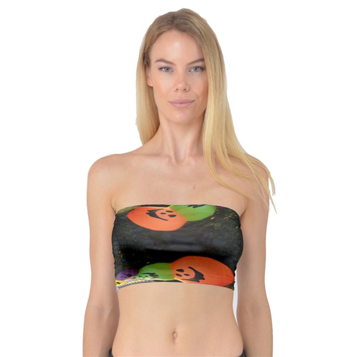 Floating Pumpkins Women s Bandeau Tops