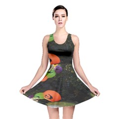 Floating Pumpkins Reversible Skater Dresses