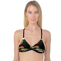 Floating Pumpkins Reversible Tri Bikini Tops