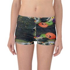 Floating Pumpkins Reversible Boyleg Bikini Bottoms