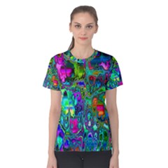 Inked Spot Fractal Art Women s Cotton Tee