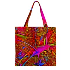 Biology 101 Abstract Zipper Grocery Tote Bags