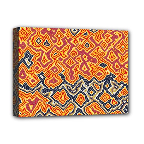 Red Blue Yellow Chaos Deluxe Canvas 16  X 12  (stretched) 