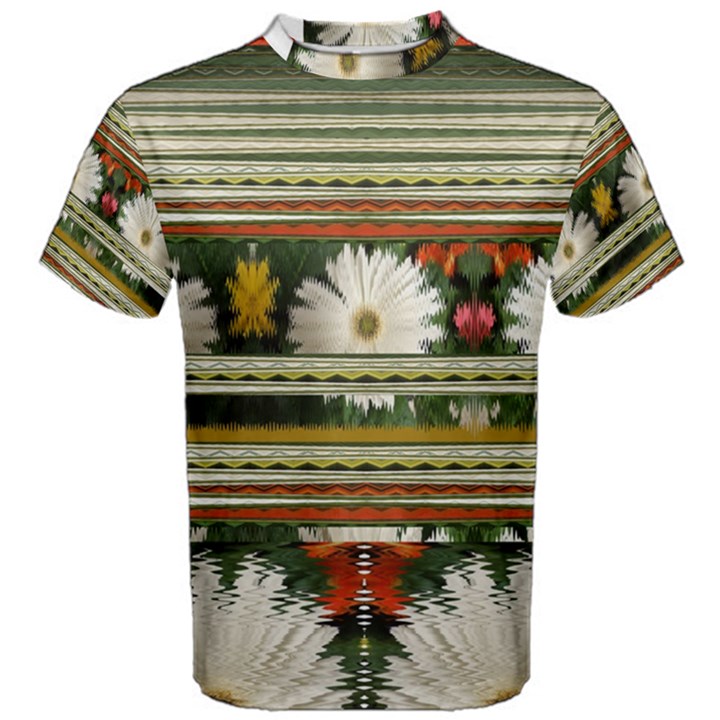 Pattern Flower Men s Cotton Tees