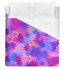 Pink And Purple Marble Waves Duvet Cover Single Side (full/queen Size)