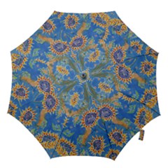  dance Of The Sunflowers  By M  Nicole Van Dam, Hook Handle Umbrella (medium) by CreativityCentral