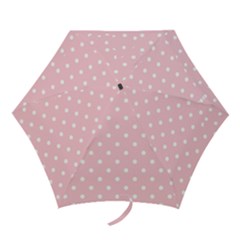 Pink Polka Dots Mini Folding Umbrellas