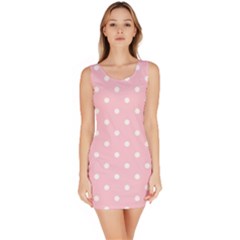 Pink Polka Dots Bodycon Dresses