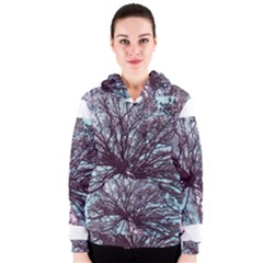 Under Tree Paint Women s Zipper Hoodies