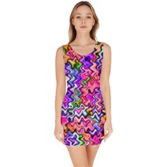 Swirly Twirly Colors Bodycon Dresses