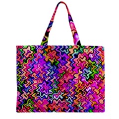 Swirly Twirly Colors Zipper Tiny Tote Bags