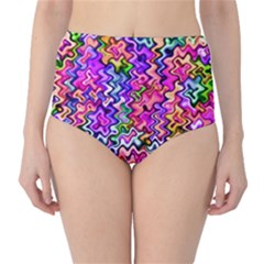 Swirly Twirly Colors High-waist Bikini Bottoms