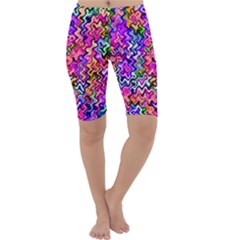 Swirly Twirly Colors Cropped Leggings