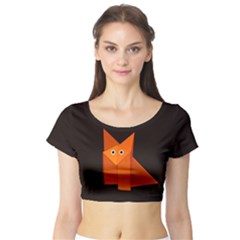 Short Sleeve Crop Top (tight Fit)