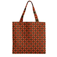 Cute Pretty Elegant Pattern Zipper Grocery Tote Bags