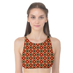 Cute Pretty Elegant Pattern Tank Bikini Top