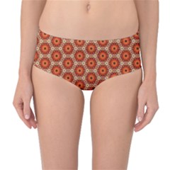 Cute Pretty Elegant Pattern Mid-waist Bikini Bottoms