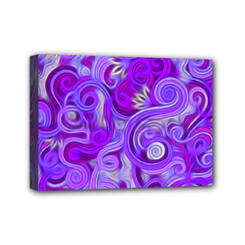 Lavender Swirls Mini Canvas 7  X 5 