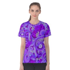 Lavender Swirls Women s Cotton Tees