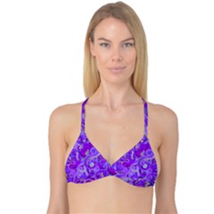 Lavender Swirls Reversible Tri Bikini Tops