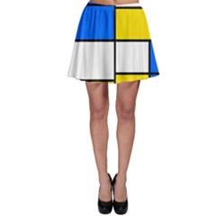 Colorful Rectangles Skater Skirt