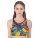 Colorful miscellaneous shapes Tank Bikini Top View1