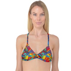 Colorful Miscellaneous Shapes Reversible Tri Bikini Top