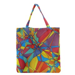 Colorful Miscellaneous Shapes Grocery Tote Bag