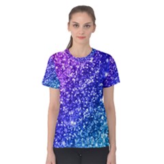 Glitter Ocean Bokeh Women s Cotton Tees