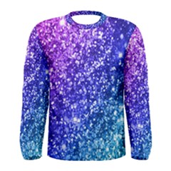 Glitter Ocean Bokeh Men s Long Sleeve T-shirts by KirstenStar