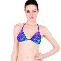 Glitter Ocean Bokeh Bikini Tops