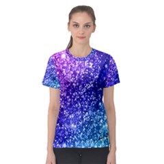 Glitter Ocean Bokeh Women s Sport Mesh Tees