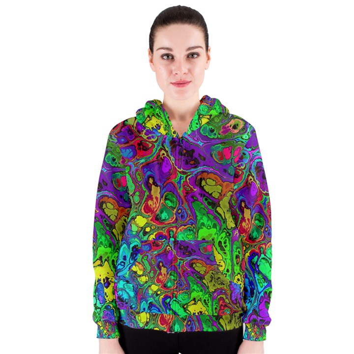 Powerfractal 4 Women s Zipper Hoodies