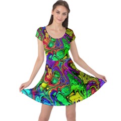 Powerfractal 4 Cap Sleeve Dresses