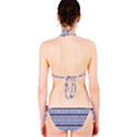 Fancy Tribal Border Pattern Blue Bikini Set View2