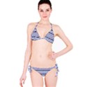 Fancy Tribal Border Pattern Blue Bikini Set View3