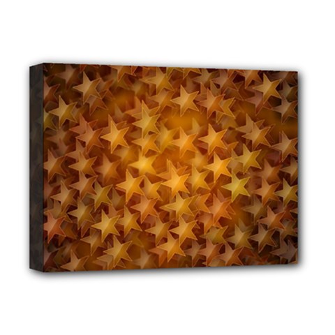 Gold Stars Deluxe Canvas 16  X 12  