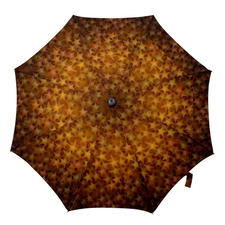 Gold Stars Hook Handle Umbrellas (Medium)